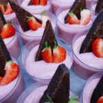 mousse med kladdkaka på Fiskhuset
